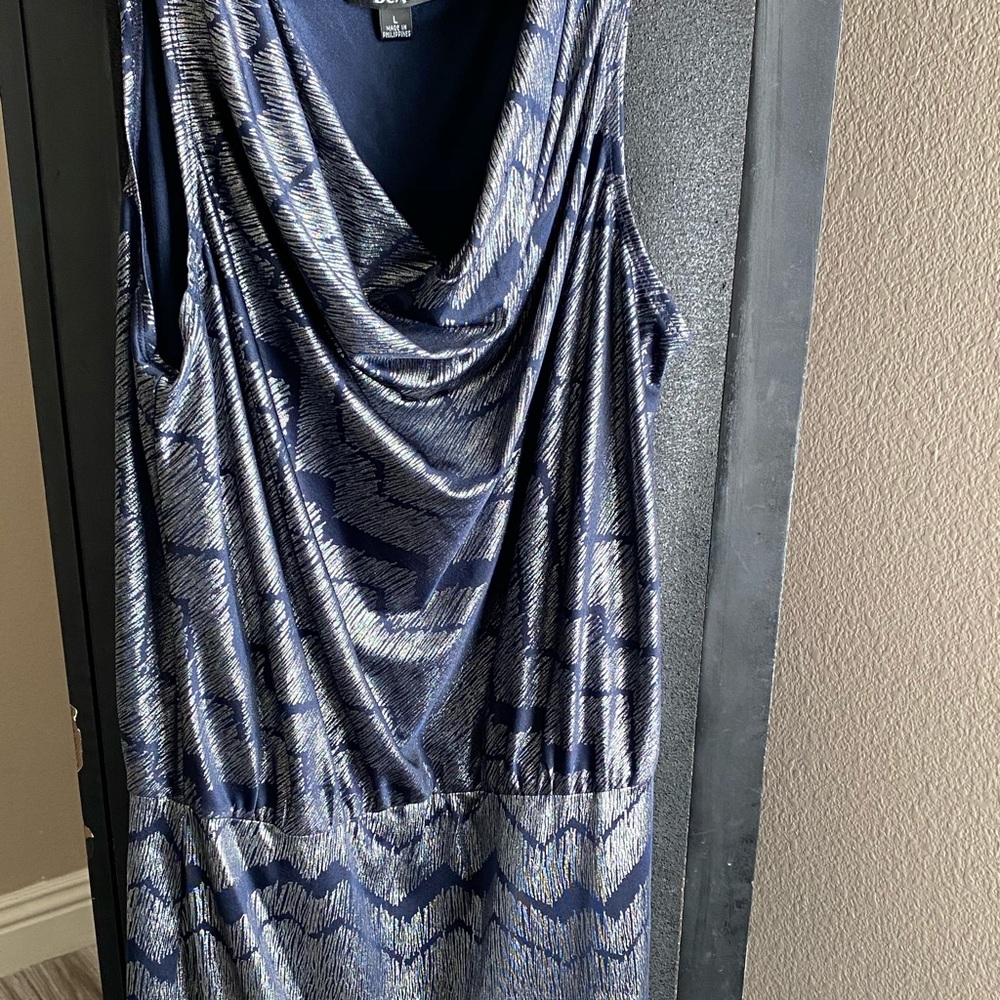 Blue and Silver Dress